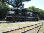 NS 6619 sits at the trailer turned new Carrollton agency waiting to be called out on the Carrollton Switcher.